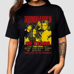 Soundgarden 40 Years 1984-2024 Thank You For The Memories Shirt
