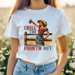 Retro America Women Chill The Fourth Out Shirt