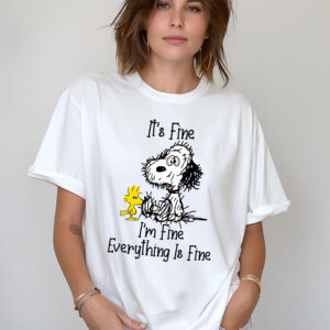 Snoopy And Woodstock It’s Fine I’m Fine Everything Fine Shirt
