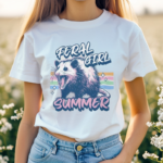 Opossum Feral Girl Summer Shirt