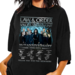 Law And Order Special Victims Unit 25th Anniversary 1999 2024 Signature Thank You For The Memories Shirt bao