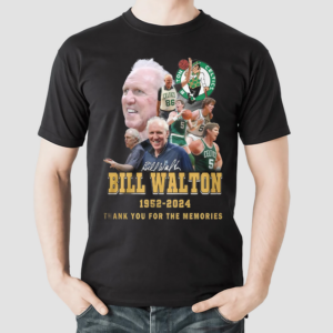 Celtics Bill Walton 1952-2024 Thank You For The Memories Signature Shirt