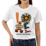 Daisy Loves Someone With Autism American Flag Shirt