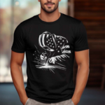 Welder American Flag Usa Patriotic Welding Welder Shirt