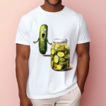 Pickle Surprise A Cucumber And A Jar Of Sliced Pickles Funny Shirt