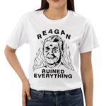 Leeja Miller Wearing Reagan Ruined Everything Shirt