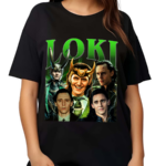 Loki Tom Hiddleston Loki God of Mischief Vintage Retro 90s Bootleg style Salelogy Shirt