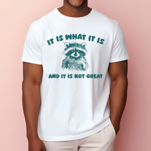 It Is What It Is And It Is Not Great Raccoon Shirt