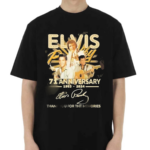 Elvis Presley 71 Anniversary 1953-2024 Signature Thank You For The Memories Shirt