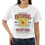 Oklahoma Sooners Softball 2024 National Champs Ringer Shirt