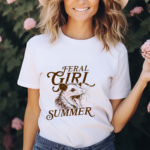 Raccoon Feral Girl Summer Shirt