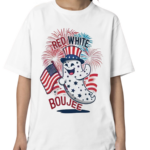 Red White and Boujee Usa Flag Shirt