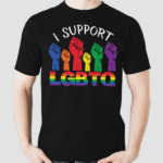 Pride Month I Support LGBTQ LGBT Rainbow Flag Shirt