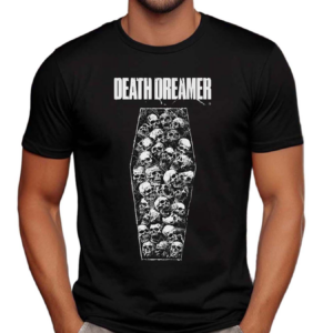 Deathdreamer Skulls Vintage Black Color Shirt