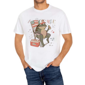 Funny Fourth Of July Patriotic Frog Shirt