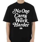 Jordan Matthews Wearing No One Cares Work Harder Shirt