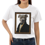 Well Groomed Dapper Pitbull Portrait Shirt