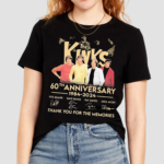 The Kinks 60th Anniversary 1984-2024 Signatures Thank You For The Memories Shirt