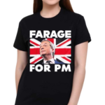 Farage For Pm Britain Flag Shirt