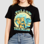 Awesome Follow Your Dreams Pig Shirt