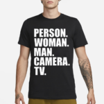 Person Woman Man Camera Tv Shirt