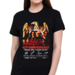 Slayer 43rd Anniversary 1981-2024 Thank You For The Memories Signatures Shirt