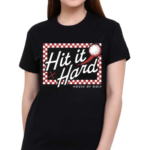 Hit It Hard Checkerboard Tee Shirt