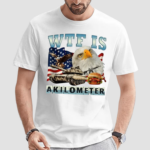 WTF Is A Kilometer Eagle Badge American Signature Burger Shirt