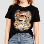 American Bobber Ride A Legend Motorcycle Usa Graphic Shirt