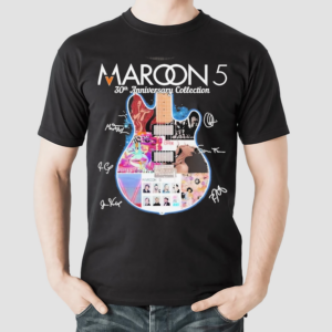 Maroon 5 30th Anniversary Collection Fan Guitar Shirt