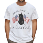 Morals Of An Alley Cat American Flag Shirt