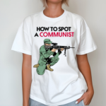 Matt Maddock Wearing How To Spot A Communist Shirt