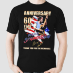 Anniversary 60th Year 1964 2024 Bruce Springsteen Thank You For The Memories Sign Shirt