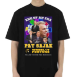 End Of An Era Pat Sajak 41st Anniversary Wheel Of Fortune Thank You For The Memories T Shirt