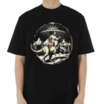 Jesus On Dinosaur Vintage Shirt