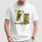 Cucumber Art Print Casual Shirt