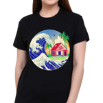 Kame Wave Dragon Ball And Hokusai’s The Great Wave Off Kanagawa Shirt