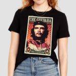 Che Guevara Viva La Revolution Limited Edition Black Timber High Quality Silk Screen Collectable Shirt