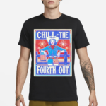 Chill The Fourth Out Patriotic Cowgirl Shirt