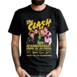 The Clash 49th Anniversary 1976 2025 Thank You For The Memories Signatures Shirt