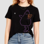 Purple Neon Mascot Throw Shirt