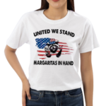 Raccoon United We Stand Margarita In Hand USA Flag Shirt