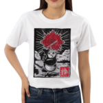 Kung Fu Panda Mad Engine Girls Youth Panda Woodcut Shirt