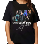 Keanu Reeves 10 Years Of John Wick 2014-2024 Signature Shirt
