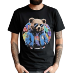 Swag Bear With Cool Glasses Urban Hip Hop Graffiti Art Style Shirt