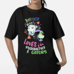 Pterodactyls And Gators Just A Boy Who Loves Shirt