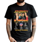Journey 50th Anniversary 1974 2024 Signature Thank You For The Memories Shirt