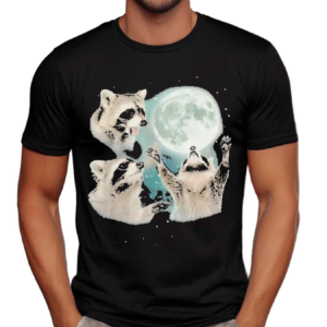 Three Raccoons Moon Funny Raccoon Shirt