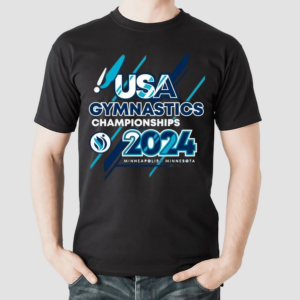 USA Gym Champs 2024 Blue T AndT Event Shirt