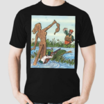 Duck Hunt Fake Naked Lady Meme Fun Shirt